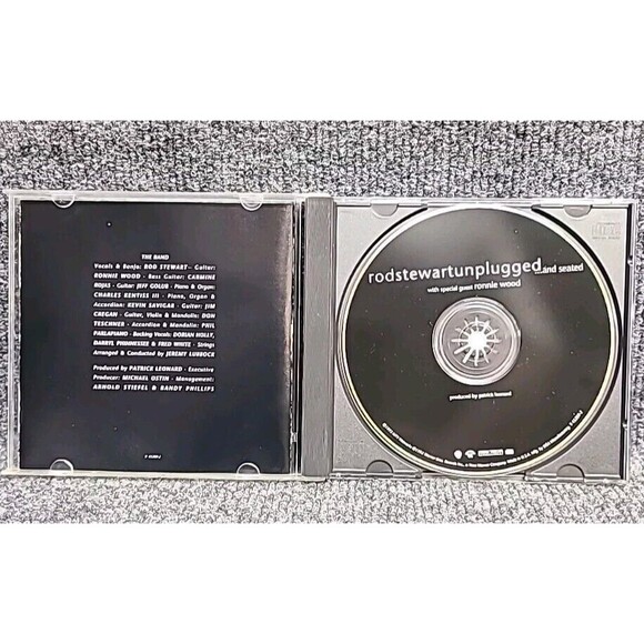 Vintage Unplugged ...And Seated - Rod Stewart W/ Ronnie Wood CD Warner Bros 1993 - Picture 3 of 4